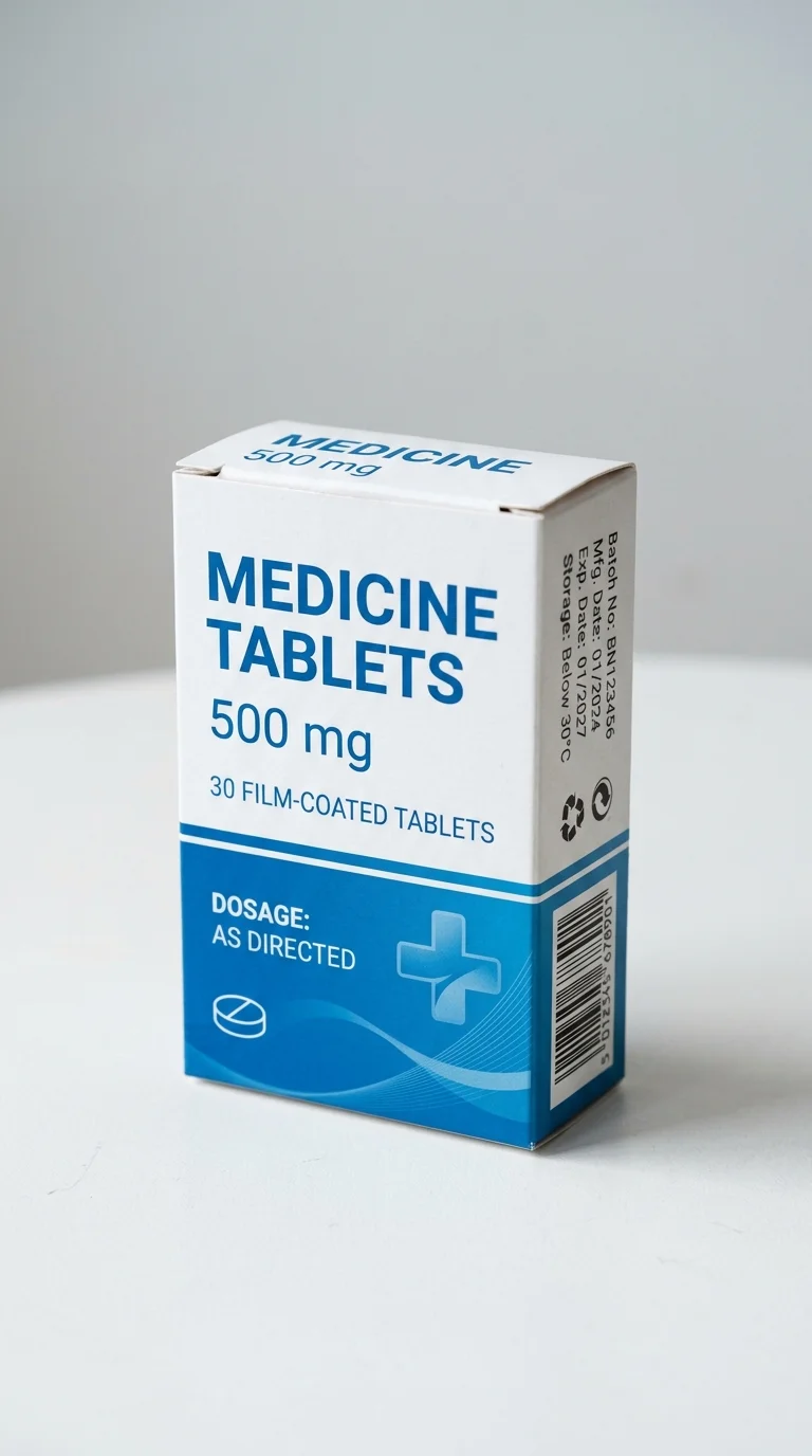 Medicine Tablet Carton