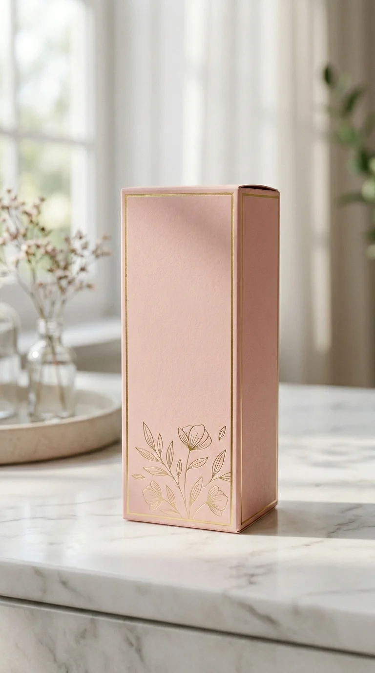 Rose Gold Floral Gift Box